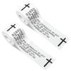 2Pcs Christian Cross Athletic Sports Wrap Tape 2in x 23ft Jesus Cotton Zinc Oxied White Wrist Tape for Tennis Baseball Soccer Boxing, Christian Gifts for Men Women view 1