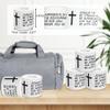 2Pcs Christian Cross Athletic Sports Wrap Tape 2in x 23ft Jesus Cotton Zinc Oxied White Wrist Tape for Tennis Baseball Soccer Boxing, Christian Gifts for Men Women view 2
