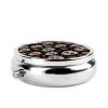 Mexican Sugar Skulls Art Pillbox 3 Compartment Pill Case Portable Travel Pill Container for Pocket or Purse view 3