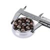 Mexican Sugar Skulls Art Pillbox 3 Compartment Pill Case Portable Travel Pill Container for Pocket or Purse view 4