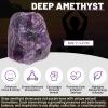 1.1lb Bulk Raw Deep Amethyst Stone Rough Crystal-Natural Raw Stones Crystal for Tumbling, Cabbing, Fountain Rocks, Decoration, Polishing, Wire Wrapping, Wicca & Reiki Crystals Healing view 2