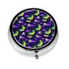 Pill Box Funny Alien Moon Sky 3 Compartment Portable Small Pill Case for Pocket, Purse view 1