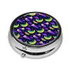 Pill Box Funny Alien Moon Sky 3 Compartment Portable Small Pill Case for Pocket, Purse view 2