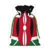 YKJJFVZ Flag Of Kenya Print Medium Size Drawstring Gift Bags Jewelry Pouches For Candy Wedding Favors Christmas view 2