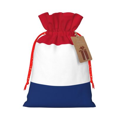 YKJJFVZ Dutch Flag Print Medium Size Drawstring Gift Bags Jewelry Pouches For Candy Wedding Favors Christmas