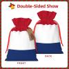 YKJJFVZ Dutch Flag Print Medium Size Drawstring Gift Bags Jewelry Pouches For Candy Wedding Favors Christmas view 3