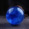 LMMDHUSV Blue Crystal Sphere Natural Polished Healing Crystal Quartz Ball with Wooden Stand, Decorative Crystal Ball Blues Gemstone Sphere for Office/Home/Feng Shui Decoration,20CM/7.8inch view 4