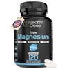 Health Dose Triple Magnesium Complex 1000 mg | L-Threonate, Bisglycinate, Citrate & Malate Blend | Support for Muscle Relaxation, Sleep & Cognitive Function | 120 Capsules | All-in-One Formula view 1