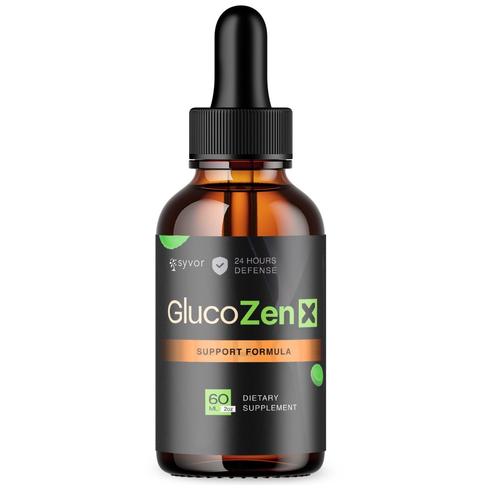 GlucoZen X Drops, Official GlucoZenX Liquid Drops with All Natural Ingredients, Advanced Formula Glycogen Support Supplement with Maximum Strength Premium Vitamins for Women & Men (30 Servings)
