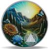 1 Year Serenity Bloom Sobriety Coin Journey into Serenity NA Medallion Spiritual Token for Recovery & Clean Time Empowering NA AA Chips Gift for Men & Women Antique Silver Finish view 1