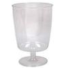 2 oz Clear Plastic Footed Wine Glasses Mini Disposable Wine Cups for Tastings, Weddings, Parties, Catering, Cocktails, and Special Events (20) view 1