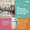 Zoyki Methylated Multivitamin Gummies for Kids - Childrens MTHFR Support Supplement with B Complex 5-MTHF Folate (L-Methylfolate) B1 B3 B6 B12 Biotin Vitamins A C D3 E - Vegan Gluten-Free Sugar-Free view 2