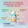 Zoyki Methylated Multivitamin Gummies for Kids - Childrens MTHFR Support Supplement with B Complex 5-MTHF Folate (L-Methylfolate) B1 B3 B6 B12 Biotin Vitamins A C D3 E - Vegan Gluten-Free Sugar-Free view 4