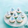 40Pcs Edible Blue Boo Baby Cupcake Toppers A Little Boo is Almost Due Cupcake Picks Drink Topper for Blue Halloween Baby Shower Boys Birthday Party Cake Cupcake Decorations view 4