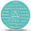 10 Year Serenity Bloom Sobriety Coin Journey into Serenity NA Medallion Spiritual Token for Recovery & Clean Time Empowering NA AA Chips Gift for Men & WomenNickel Finish view 2