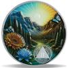 2 Year Serenity Bloom Sobriety Coin Journey into Serenity NA Medallion Spiritual Token for Recovery & Clean Time Empowering NA AA Chips Gift for Men & Women Antique Silver Finish view 1
