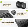 2-pcs XL Weekly Pill Organizer, 2-a-Day, 7-Day Pill Organiser, Single-Sided Opening for Easy Access, Black Privacy-Protected AM/PM Pill Storage for Vitamins, medications, Supplements, and Fish Oil view 4