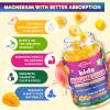 2 Pack Kids Magnesium Glycinate Gummies - Magnesium for Kids Adults with L-Theanine, Chamomile, Licorice, Vitamin D, B6 for Sleep, Relaxation, Brain & Muscle - Sugar Free Peach & Mango view 3