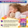 2 Pack Kids Magnesium Glycinate Gummies - Magnesium for Kids Adults with L-Theanine, Chamomile, Licorice, Vitamin D, B6 for Sleep, Relaxation, Brain & Muscle - Sugar Free Peach & Mango view 4
