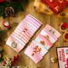 Remerry 250 Pack Winter Christmas Disposable Coffee Cup Paper Sleeves Xmas Santa Holiday Tea Hot Chocolate Cocoa Sleeves for 12oz 16oz Cups (Pink) view 4