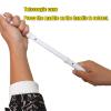 Reflective Telescopic Blind Cane with 2 Tips, Shockproof Guide Cane Portable Walking Stick for The Blind Visually Impaired People Elderly Old Men view 4