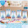 30 PCS Winter Castle Snowflake Party Gift Bags with Handles,Reusable Snack Treat Goody Candy Bag,Christmas Holiday Party Favor Bags for Presents, Birthday & Winter Celebrations view 4