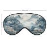 Soft Breathable Sleep Mask Eye Mask with Adjustable Elastic Strap Asian Style Pattern Eye Shade Cover for Night Sleep Travel Nap view 2