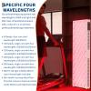 300 Beads Red Light Therapy for Face and Body, 4 Wavelengths Near Infrared Light Therapy, High Power Output, Perfect for Pain, Muscle, Energy, Recovery, Performance, RT1500 view 2