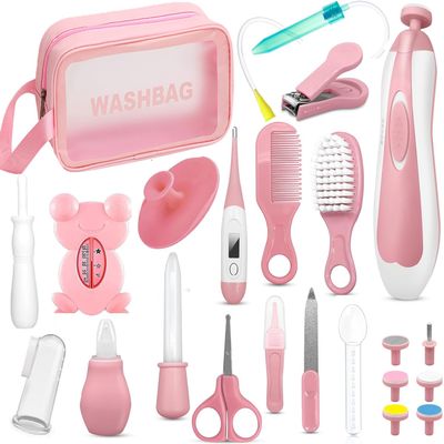 Baby Healthcare and Grooming Kit, 24in 1 Baby Electric Nail Trimmer Set Newborn Nursery Health Care Set for Newborn Infant Toddlers Baby Boys Girls Kids Haircut Tools