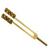 Om Industries 40Hz Weighted Gamma Therapeutics Tuning Fork in Gold Color with Mallet and Velvet Bag view 2