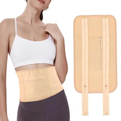 ApexHaul Castor Oil Wrap Reusable Castor Oil Compress Pack Wrap for Stomach, Liver Detox with Adjustable Elastic Strap - Machine Washable & Anti Oil Leak