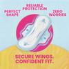 [120 Count] Essentials Maxi Pads with Wings | 10 Count (Pack of 12), Sanitary Pads for Women, Super-Soft & Leak-Proof Period Pads, Advanced Absorbent Core with Wings | Regular view 3