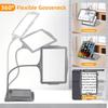 Magnifying Glass with Light and Stand 50 LED Desk Magnifying Glass with Light Stepless Dimmable, Horizontal + Vertical Mode, 360 Flexible Gooseneck, Hands Free Magnifier for Close Work Reading Repair view 3