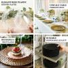 TCF Linen 20 Pack 10 Inch Clear Reef Design Plastic Dinner Plates Elegant Disposable Main Course Plates Stylish Reef Rim Party Tableware for Wedding Reception Banquet Holiday or Catering Events view 4