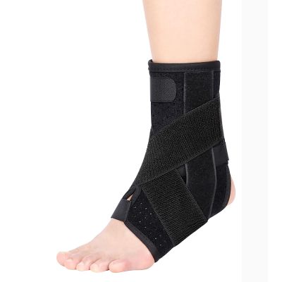 Ankle Support Brace - Adjustable Wrap for Weak, Sprained Ankles, Ligament Damage, Posterior Tibial Tendon Dysfunction, Elastic Strap for Women and Men,Standar,Radian Breathable Model-M