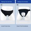 YCKLKF Hernia Belts for MenHernia Support for Women and MenAdjustable Waist Strap with 2 Removable Compression PadsPre and Post Surgery Recovery(Black,Large) view 2