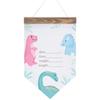 DINOSAUR BABY ANNOUNCEMENT BANNER view 1