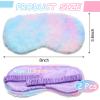 2 Pack Sleep Mask for Sleeping, 8x3.6 Inch Light Blocking Eye Mask with Elastic Satin Belt, Soft Satin & Fluffy Breathable Comfort for Men Women Kids, Ideal for Travel, Nap, Gift (Rendering) view 2