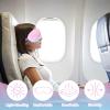 2 Pack Sleep Mask for Sleeping, 8x3.6 Inch Light Blocking Eye Mask with Elastic Satin Belt, Soft Satin & Fluffy Breathable Comfort for Men Women Kids, Ideal for Travel, Nap, Gift (Rendering) view 3