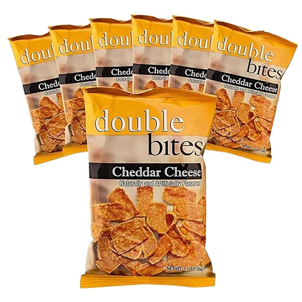 Proteinwise Double Bites Protein Chips Cheddar Cheese - 7 Pack