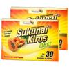 Five Brothers Products Sukunai Kiros Max Dietary Supplement with Papain 2 Pack of 30 Capsules, 200mg Each Supports Metabolism & Digestive Health view 1