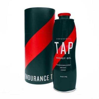 Endurance Tap Double Tap Energy Gel All-Natural Maple Syrup, Ginger & Sea Salt | 50mg Sodium | Clean Endurance Fuel for Running, Cycling & Ironman Training