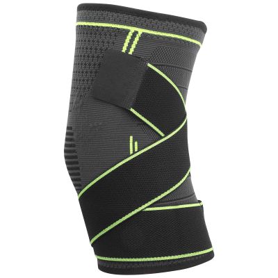 ZJchao Compression Knee Sleeve, Outdoor Dual Sports Thigh Compression Sleeve Knee Pads Dual Pressure Bands Brace for Meniscus Tear, & Arthritis (L)