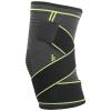 ZJchao Compression Knee Sleeve, Outdoor Dual Sports Thigh Compression Sleeve Knee Pads Dual Pressure Bands Brace for Meniscus Tear, & Arthritis (L) view 1