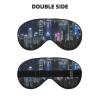 Aerial Night of View Hong Kong Print Lightweight Sleep Mask Breathable Light-Blocking Travel Yoga Outdoor Adventures view 2