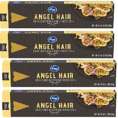 Enriched Spaghetti Product Angel Hair Pasta (4 Boxes, 16 oz. each)