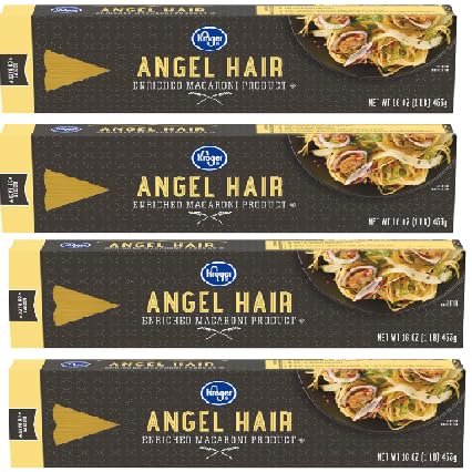 Enriched Spaghetti Product Angel Hair Pasta (4 Boxes, 16 oz. each)