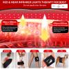 Cordless Red Light Therapy Belt for Body Rechargeable 5000mAh 660nm & 850nm Near Infrared Red Light Therapy Device with Vibration Pulse Timer - Portable Heating Pad Wrap Black view 3