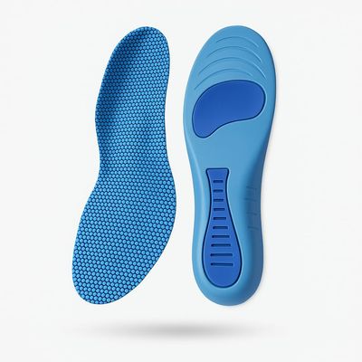 Plantar Fasciitis Insoles Arch Support for Men & Women, Heavy Duty 220+ lbs Orthotic Inserts for Flat Feet & Heel Pain, Work Boots & Shoes (Blue, EU 4344 US Men 9.510.5 | Women 11.512.5)