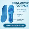 Plantar Fasciitis Insoles Arch Support for Men & Women, Heavy Duty 220+ lbs Orthotic Inserts for Flat Feet & Heel Pain, Work Boots & Shoes (Blue, EU 4344 US Men 9.510.5 | Women 11.512.5) view 3